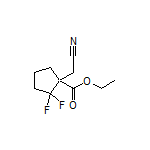 Ethyl 1-(Cyanomethyl)-2,2-difluorocyclopentane-1-carboxylate
