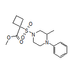 Methyl 1-[(3-Methyl-4-phenyl-1-piperazinyl)sulfonyl]cyclobutane-1-carboxylate