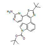 4-[4-(1-Boc-1H-indol-4-yl)-2-(tert-butyl)-5-thiazolyl]pyrimidin-2-amine