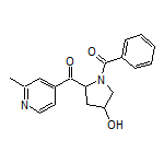 (1-Benzoyl-4-hydroxy-2-pyrrolidinyl)(2-methyl-4-pyridyl)methanone