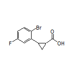 2-(2-Bromo-5-fluorophenyl)cyclopropane-1-carboxylic Acid