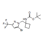 1-((5-溴-3-(三氟甲基)-1H-吡唑-1-基)甲基)-N-Boc-环丁烷-1-胺
