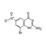 2-氨基-8-溴-6-硝基喹唑啉-4(1H)-酮