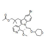 乙酸[(S)-3-(5-溴-2-(2-(1-甲氧基乙基)吡啶-3-基)-1-(2-((四氢-2H-吡喃-4-基)氧基)乙基)-1H-吲哚-3-基)-2,2-二甲基丙基]酯