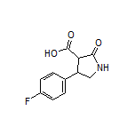 4-(4-氟苯基)-2-氧代吡咯烷-3-甲酸