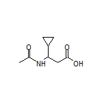 3-乙酰氨基-3-环丙基丙酸