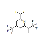2-(二氟甲基)-4-(三氟甲基)-6-(3,3,3-三氟-1-丙烯-2-基)吡啶