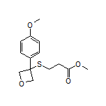 3-[[3-(4-甲氧基苯基)氧杂环丁烷-3-yl]硫基]丙酸甲酯
