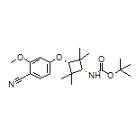 4-[顺式-3-(Boc-氨基)-2,2,4,4-四甲基环丁氧基]-2-甲氧基苯腈