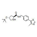 (2S,4R)-4-(叔丁氧基)-N-[4-(4-甲基-5-噻唑基)苄基]吡咯烷-2-甲酰胺