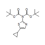 N,N-二-Boc-5-环丙基噻唑-2-胺