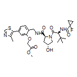 2-[2-[[(2S,4R)-1-[(S)-2-(1-氟环丙烷-1-甲酰胺基)-3,3-二甲基丁酰基]-4-羟基吡咯烷-2-甲酰胺基]甲基]-5-(4-甲基-5-噻唑基)苯氧基]乙酸甲酯