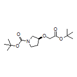 (S)-2-[(1-Boc-3-吡咯烷基)氧基]乙酸叔丁酯