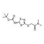 2-[[5-(Boc-氨基)-1,2,4-噻二唑-3-基]硫基]-N,N-二甲基乙酰胺