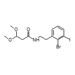 N-(2-溴-3-碘苯乙基)-3,3-二甲氧基丙酰胺