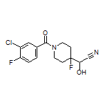 2-[1-(3-氯-4-氟苯甲酰基)-4-氟-4-哌啶基]-2-羟基乙腈