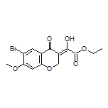 (Z)-2-(6-溴-7-甲氧基-4-氧代色满-3-基亚基)-2-羟基乙酸乙酯