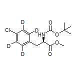 (R)-2-(Boc-氨基)-3-(4-氯苯基-2,3,5,6-d4)丙酸甲酯