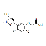 2-[2-氯-4-氟-5-(5-羟基-1-甲基-3-吡唑基)苯氧基]-N-甲基乙酰胺