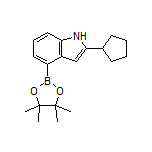 2-环戊基-4-(4,4,5,5-四甲基-1,3,2-二氧硼杂环戊烷-2-基)-1H-吲哚