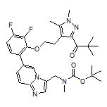 1-[4-[2-[6-[3-[[N-Boc(甲基)氨基]甲基]咪唑并[1,2-a]吡啶-6-基]-2,3-二氟苯氧基]乙基]-1,5-二甲基-3-吡唑基]-2,2-二甲基-1-丙酮